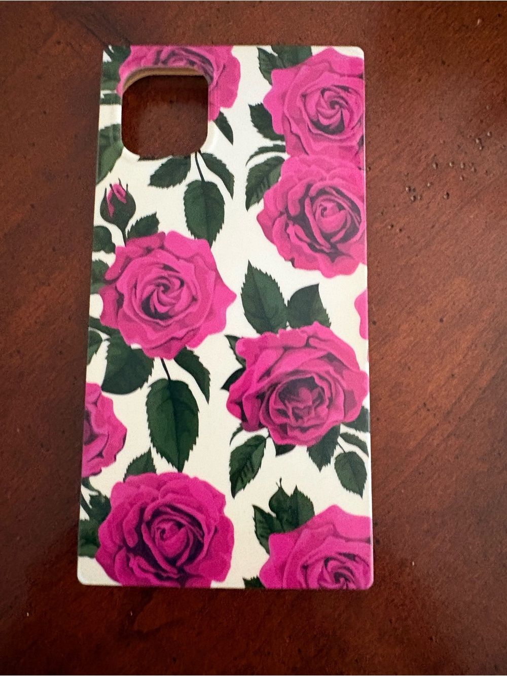 Flaunt square Pink Rose Floral Phone Case - Fits iPhone 11
